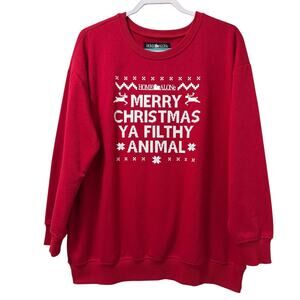 Torrid 1 (1X 14/16) Home Alone Christmas Movie Cozy Fleece Pullover Sweatshirt